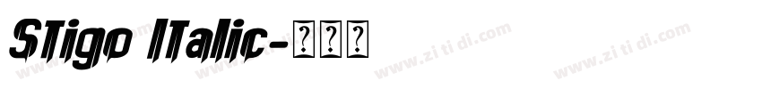 Stigo Italic字体转换
